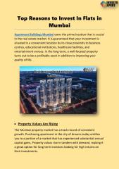 Top Reasons to Invest In Flats in Mumbai.pdf