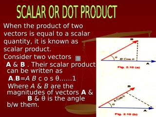 Scalar or dot product.ppt
