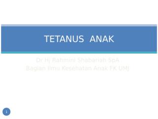 Tetanus.PPT