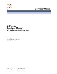 csm-00364 rev.c sirfprima developer manual 0.5 release (preliminary).pdf