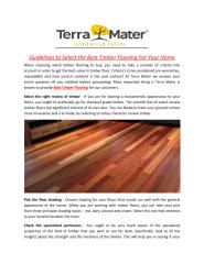 Guidelines_to_Select_the_Best_Timber_Flooring_For_Your_Home.PDF