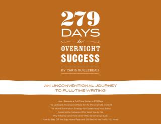 279 days to overnight success _ chris guillebeau.pdf
