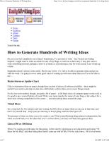 [writing tips] How to Generate Hundreds of Writing Ideas.pdf