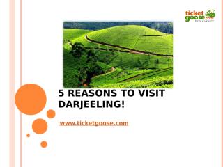 5 Reasons to Visit Darjeeling!.ppt